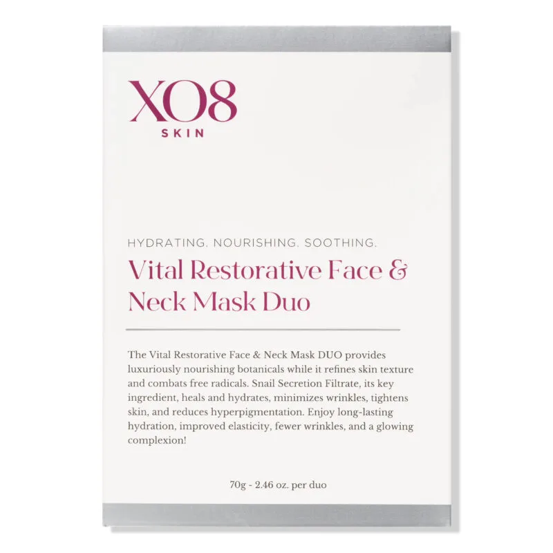 XO8 Vital Restorative Face & Neck Mask Duo