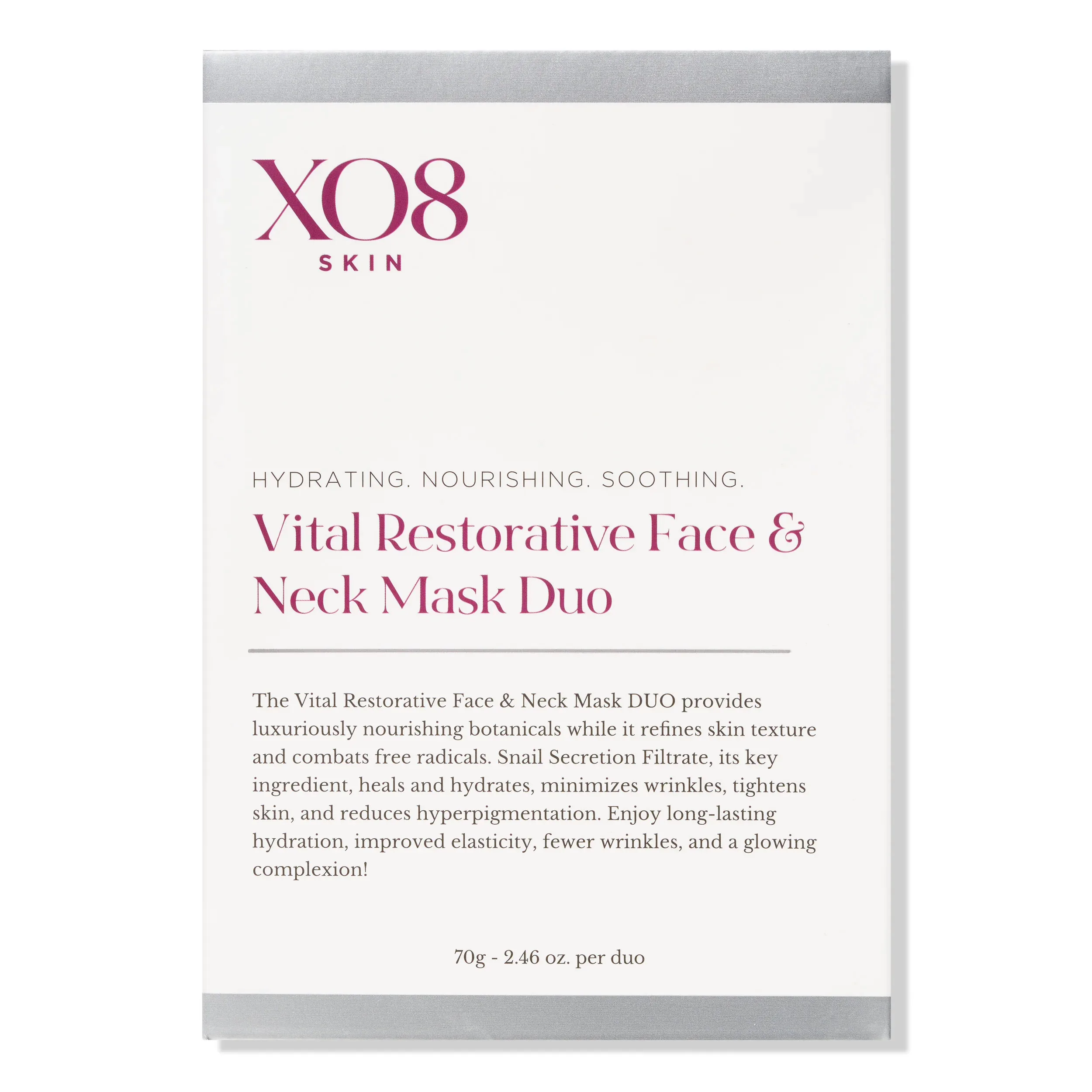 XO8 Vital Restorative Face & Neck Mask Duo